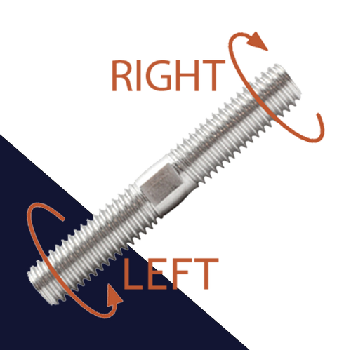 Right + Left Hand Stud,Double Ended Stud,Stainless Steel