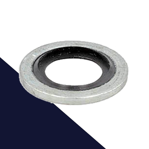 Bonded Sealing Washer,2-Part Construction,NBR + Zinc Steel