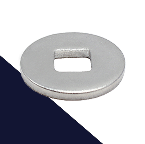 Carriage Bolt Fender Washer,A2 Stainless, Square Hole,DIN 440 Form "V"