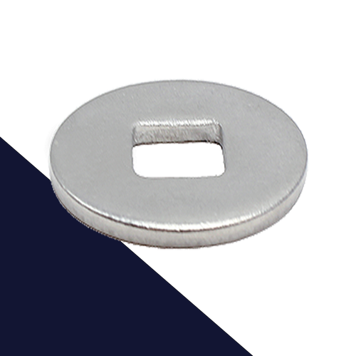Carriage Bolt Fender Washer,A2 Stainless, Square Hole,DIN 440 Form "V"