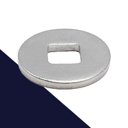 Carriage Bolt Fender Washer,A2 Stainless, Square Hole,DIN 440 Form "V"