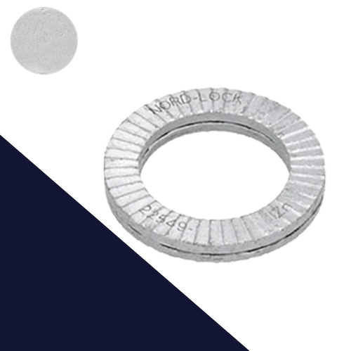 Nord-Lock Washer,Wedge Dual-Lock,Zinc Flake