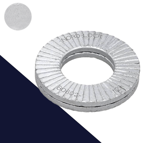 Nord-Lock Oversize Washer,Wedge Dual Lock, Type P,Zinc Flake