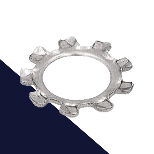 Toothed Star Lock Washer,External DIN 6797-A,Stainless Steel