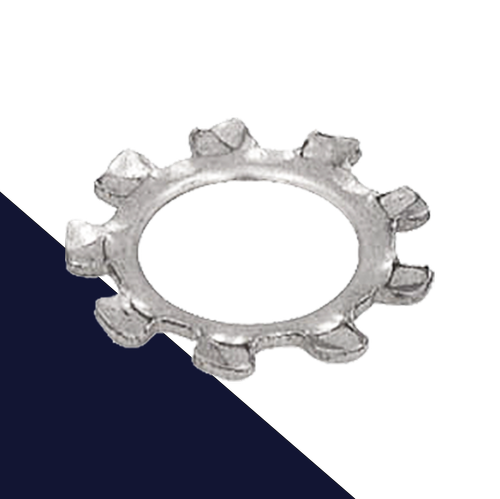 Toothed Star Lock Washer,External DIN 6797-A,Stainless Steel