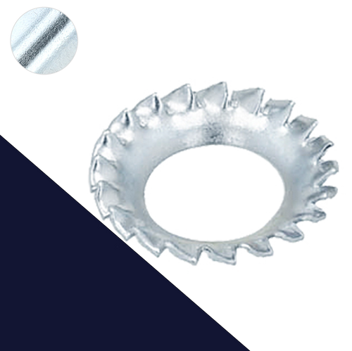 Serrated CUP External Star Lock Washer DIN 6798-V Zinc Plated