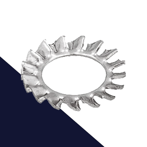 Serrated Star Lock Washer,External DIN 6798-A,Stainless Steel