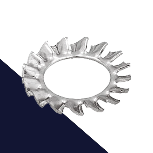 Serrated Star Lock Washer,External DIN 6798-A,Stainless Steel