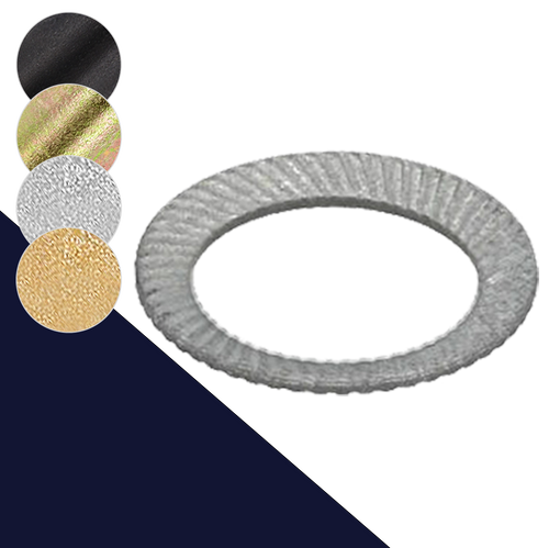 Schnorr Washer "S" Series,Spring Steel, Coated,Up to Class 8.8