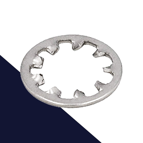 Toothed Star Lock Washer,Internal DIN 6797-J,Stainless Steel
