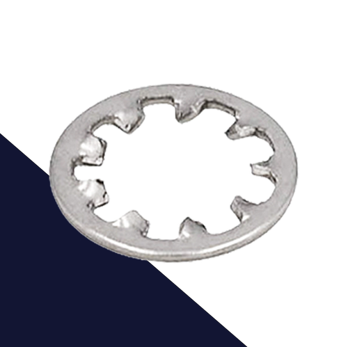Toothed Star Lock Washer,Internal DIN 6797-J,Stainless Steel