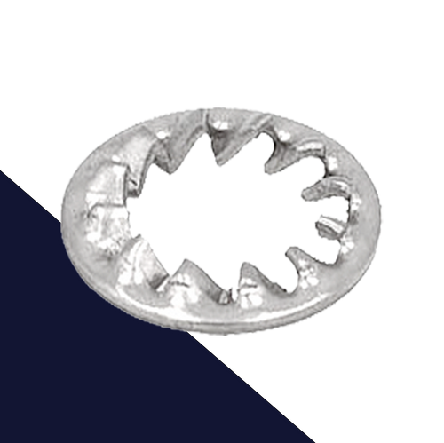 Serrated Star Lock Washer,Internal DIN 6798-J,Stainless Steel