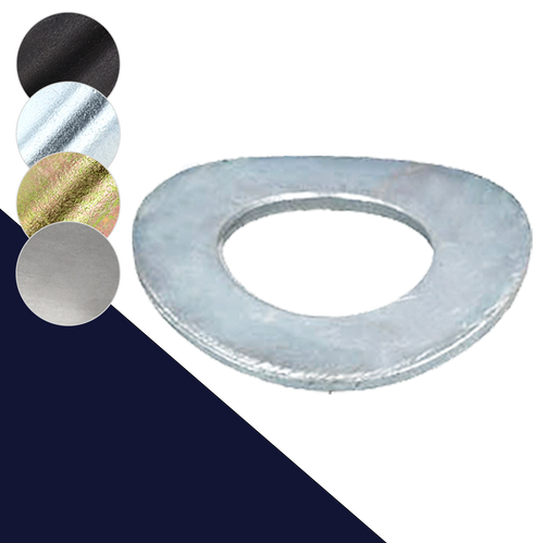 Steel, Form B Crinkled,Wave Washer,DIN 137B