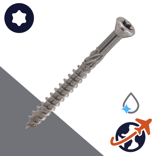 M4.5 Torx Oval Head,Milling Ribs + Cutting Tip,C1 Stainless Steel