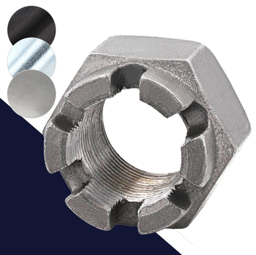Castle Nut Steel DIN 935