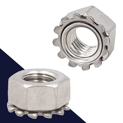 KEPS Toothed Lock Nut,Stainless Steel,Special
