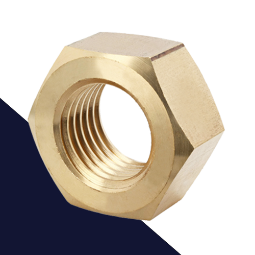 Fine ISO 8673 Nut,Brass,Plain Finish