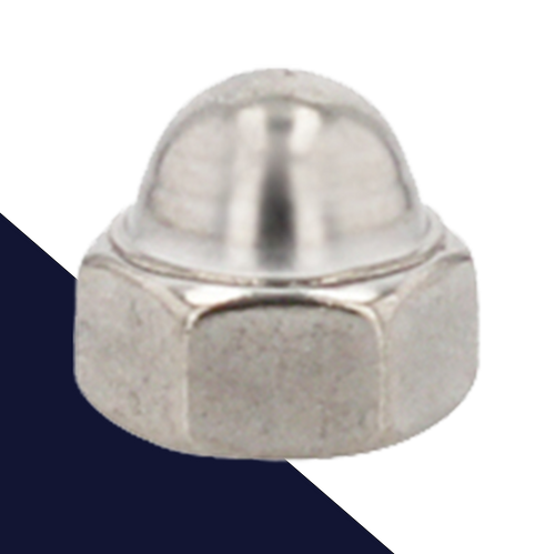 Low Acorn Nut, Coarse,Stainless Steel,Special Low Height