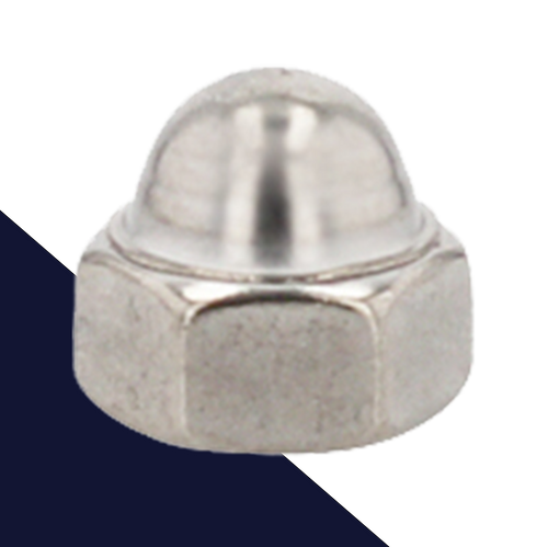 Low Acorn Nut, Coarse,Stainless Steel,Special Low Height