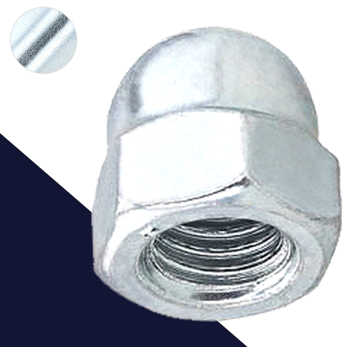 Acorn Nut, Coarse,Steel Class 10 Zinc,DIN 1587