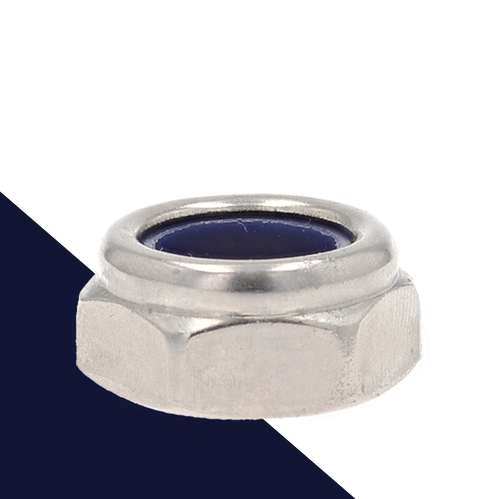 Coarse LOW Nylon Nut,A2 Stainless Steel,ISO 10511