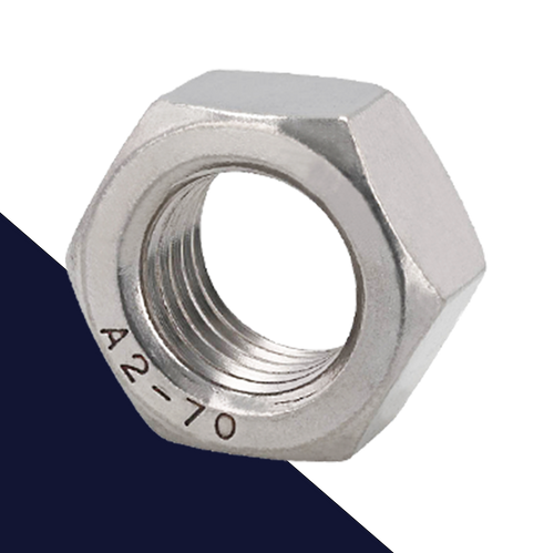 Coarse DIN 934 Nut,A2 Stainless Steel,Passivated