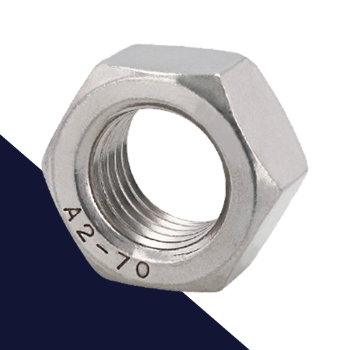 Coarse DIN 934 Nut,A2 Stainless Steel,Passivated