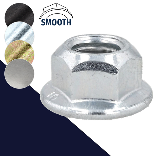 Top Lock Flange Nut DIN 6927,Steel Class 10 Hardened,Fine Thread