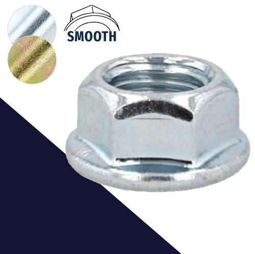 Top Lock Flange Nut M10X1.25,Steel Class 10 Zinc Plated,14mm Small Wrench