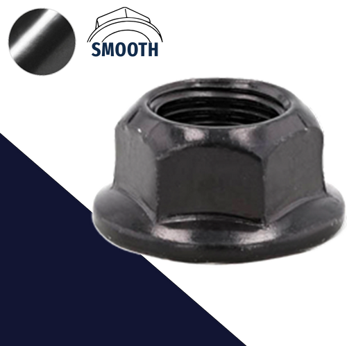 Conical Lock Flange Nut Smooth Class 8 Steel Black Zinc 19mm Wrench Special