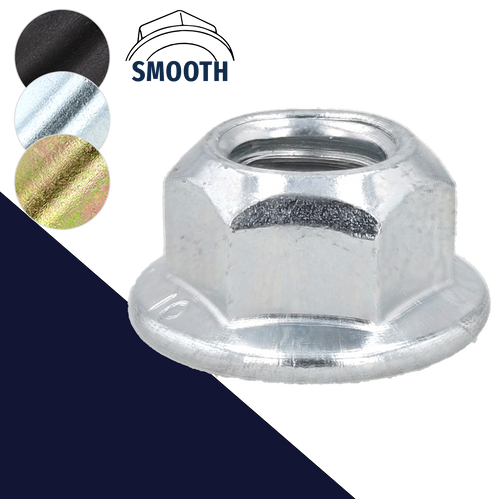 Conical Lock Flange Nut Smooth Class 10 Steel DIN 6927