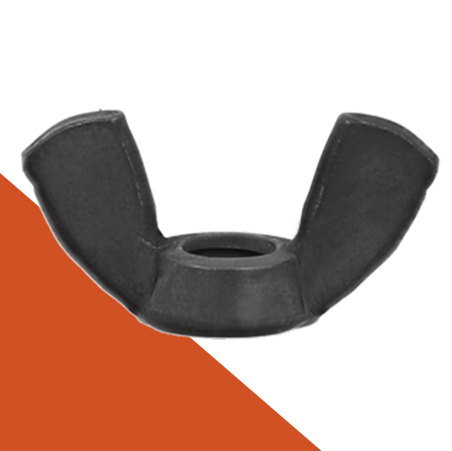 Wing Nut Straight,Stainless + Black Oxide,DIN 315 American Style
