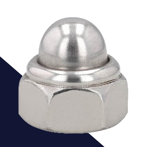 Acorn Nylon Locking Nut - A2 Stainless DIN 986