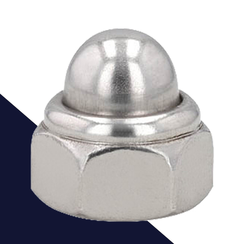 Nylon Insert Acorn Nut,Stainless Steel,DIN 986 Locking