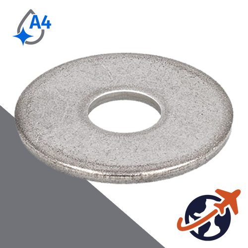 Fender Washer DIN 9021,A4 Stainless HV-140,3X Inner Diameter