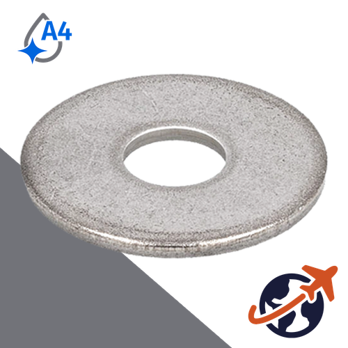 Fender Washer DIN 9021,A4 Stainless HV-140,3X Inner Diameter