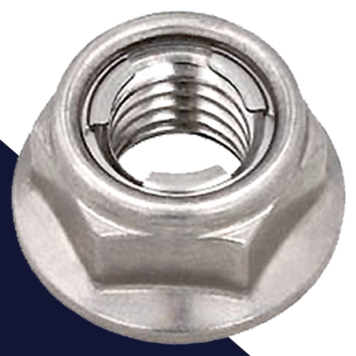 Fuji Flange Lock Nut,Stainless Steel,Smooth Bottom