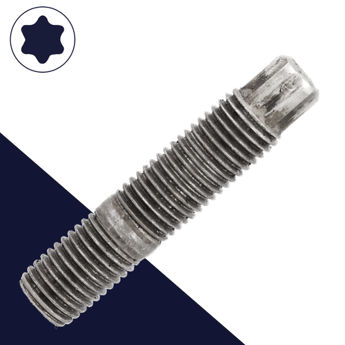 M10X1.25 Fine Torx Stud,Steel Class 8.8 Zinc,Special Double End