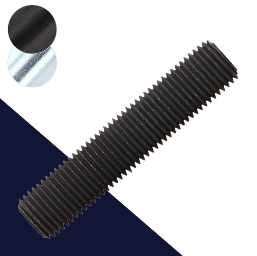M8 Full Thread Stud DIN 976, Class 8.8 Steel