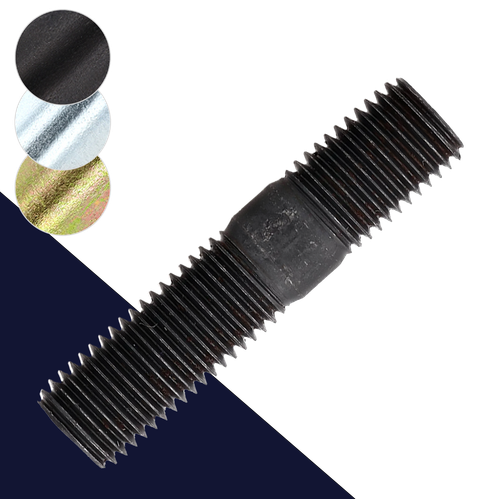 M8 Double End Stud,Steel Class 8.8,DIN 835