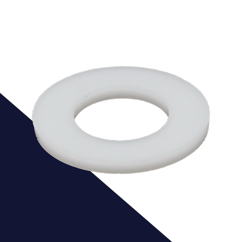Flat Washer Plastic,White Polyamid,DIN 125A