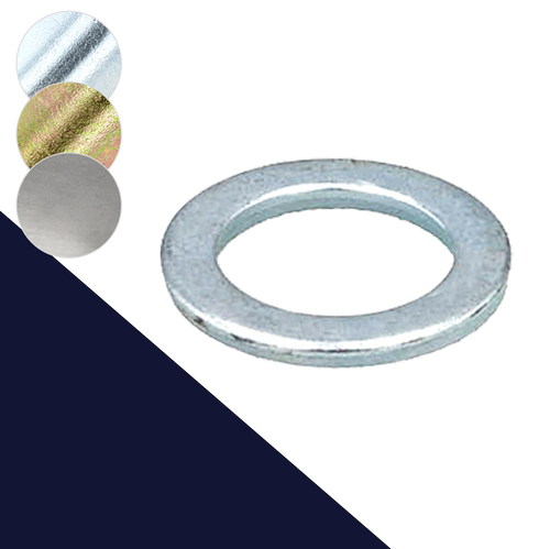 Flat Washer Small O.D.,140 HV Steel,DIN 433
