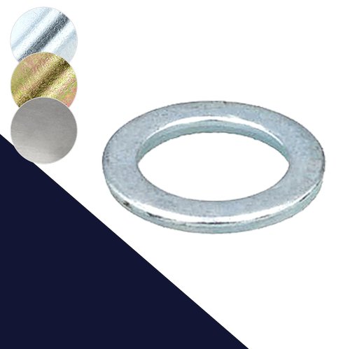 Flat Washer Small O.D.,140 HV Steel,DIN 433