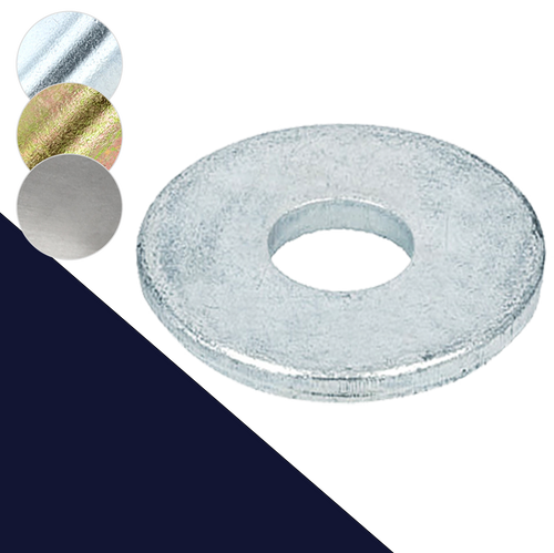 Fender Washer ISO 7093,HV-200 Steel Hardened,Finishes Vary