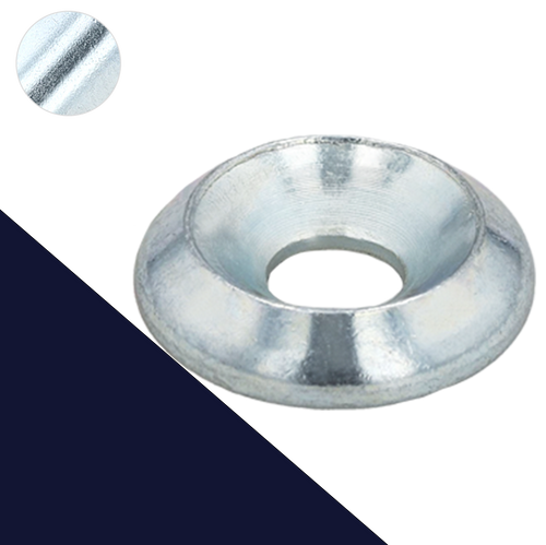 Finish Washer,Solid Body, Large O.D.,Steel, Zinc Plated