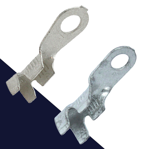 4mm Eye Terminal Uninsulated,16-14 to 12-10 Gauge,Double Crimp