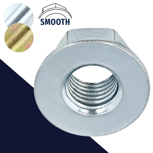 Smooth Flange Nut DIN 6923,Steel Class 8 Zinc Plated,Fine Thread