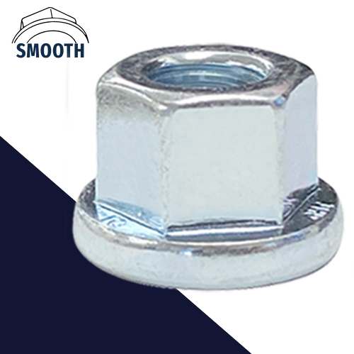 Tall Collar Flange Nut,Steel Class 10 Zinc Plated,DIN 6331