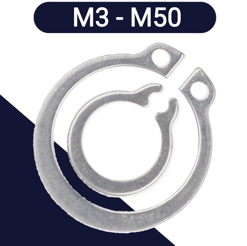 M3 - M50 External Retaining Ring - Stainless DIN 471