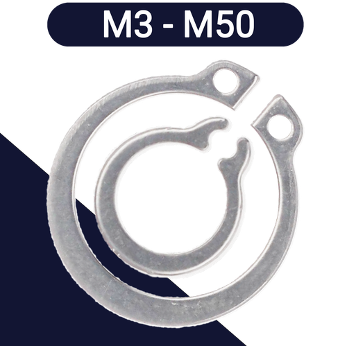M3 - M50  EXTERNAL Retaining Ring,1.4122 Stainless,For Shafts / DIN 471